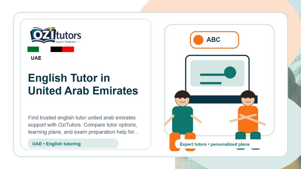 How to Choose the Best English Tutor United Arab Emirates in United Arab Emirates - OziTutors blog image