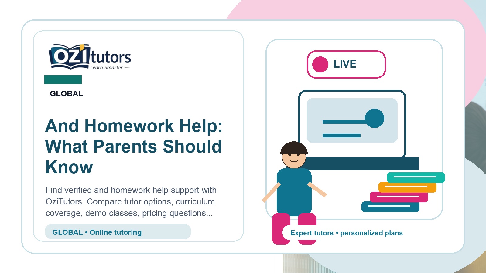 And Homework Help: What Parents Should Know - OziTutors blog image
