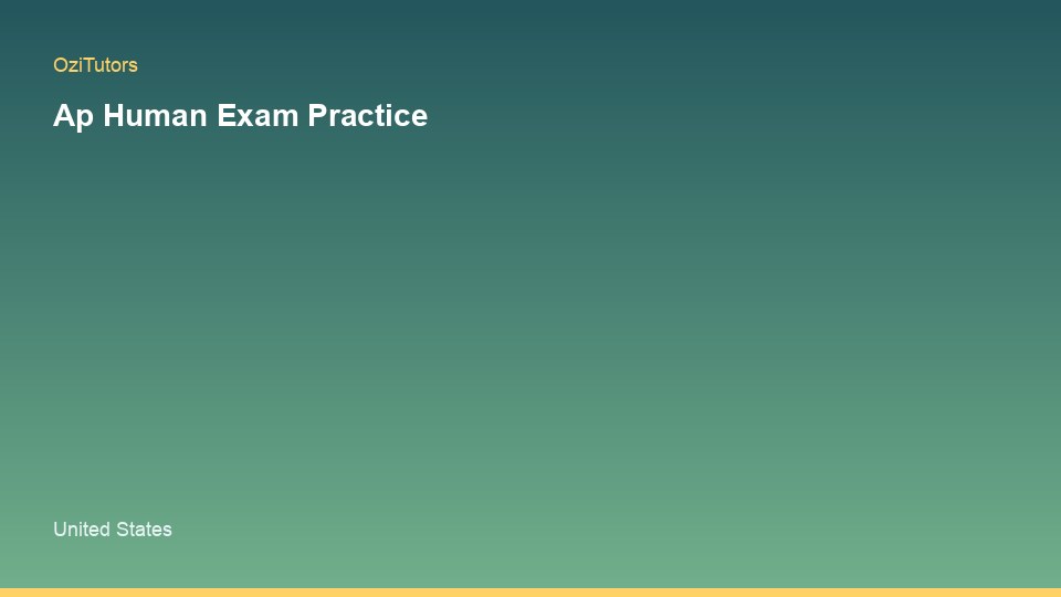Ap Human Exam Practice: What Parents Should Know — study session