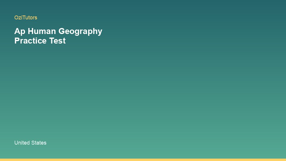 Ap Human Geography Practice Test: What Parents Should Know — study session