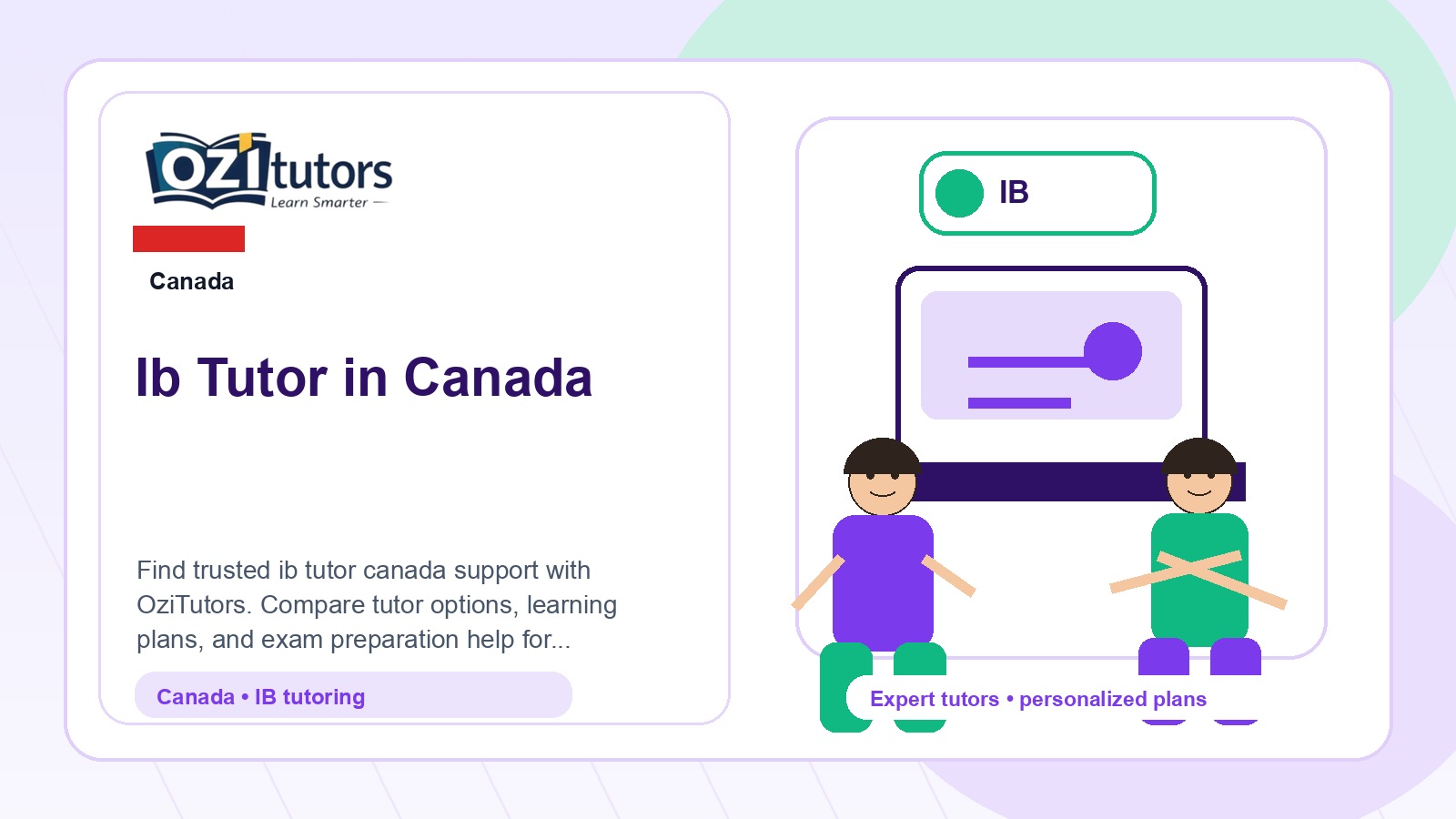 How to Choose the Best Ib Tutor Canada in Canada - OziTutors blog image