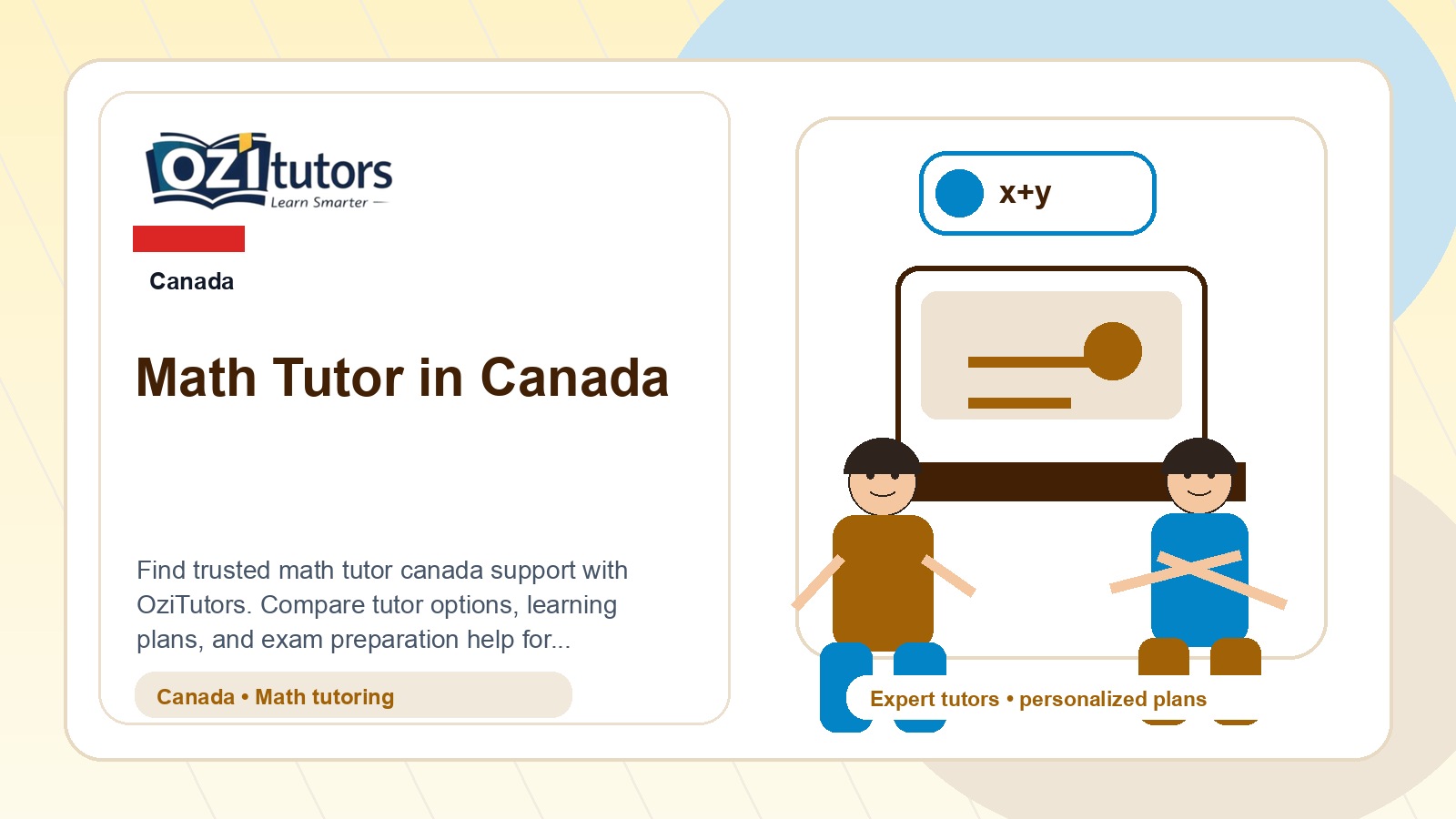 How to Choose the Best Math Tutor Canada in Canada - OziTutors blog image