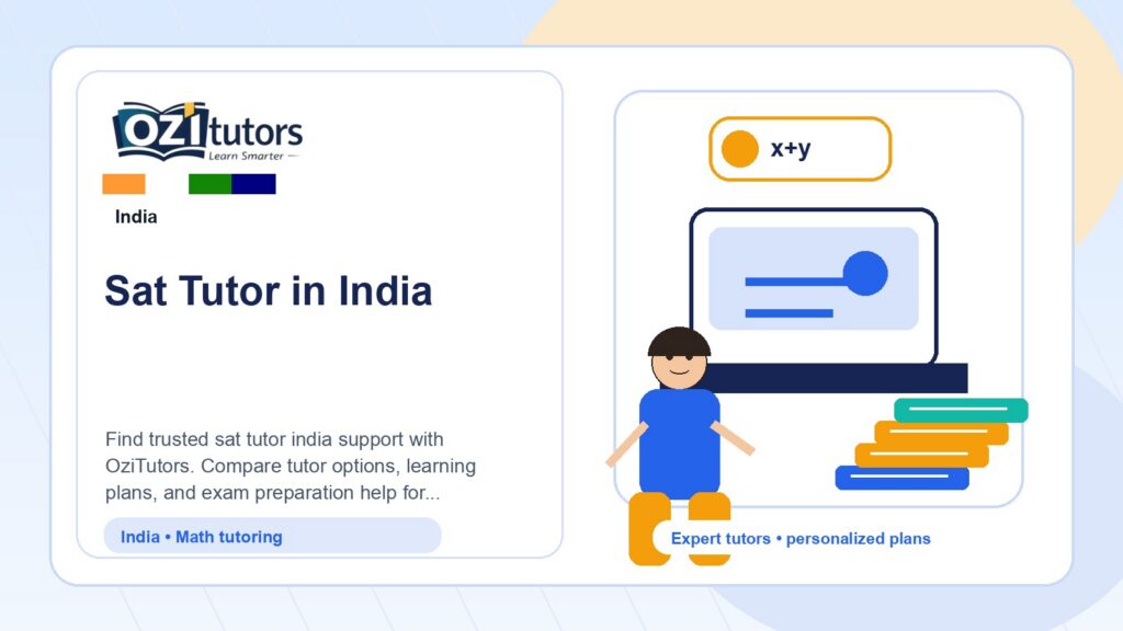 How to Choose the Best Sat Tutor India in India - OziTutors blog image