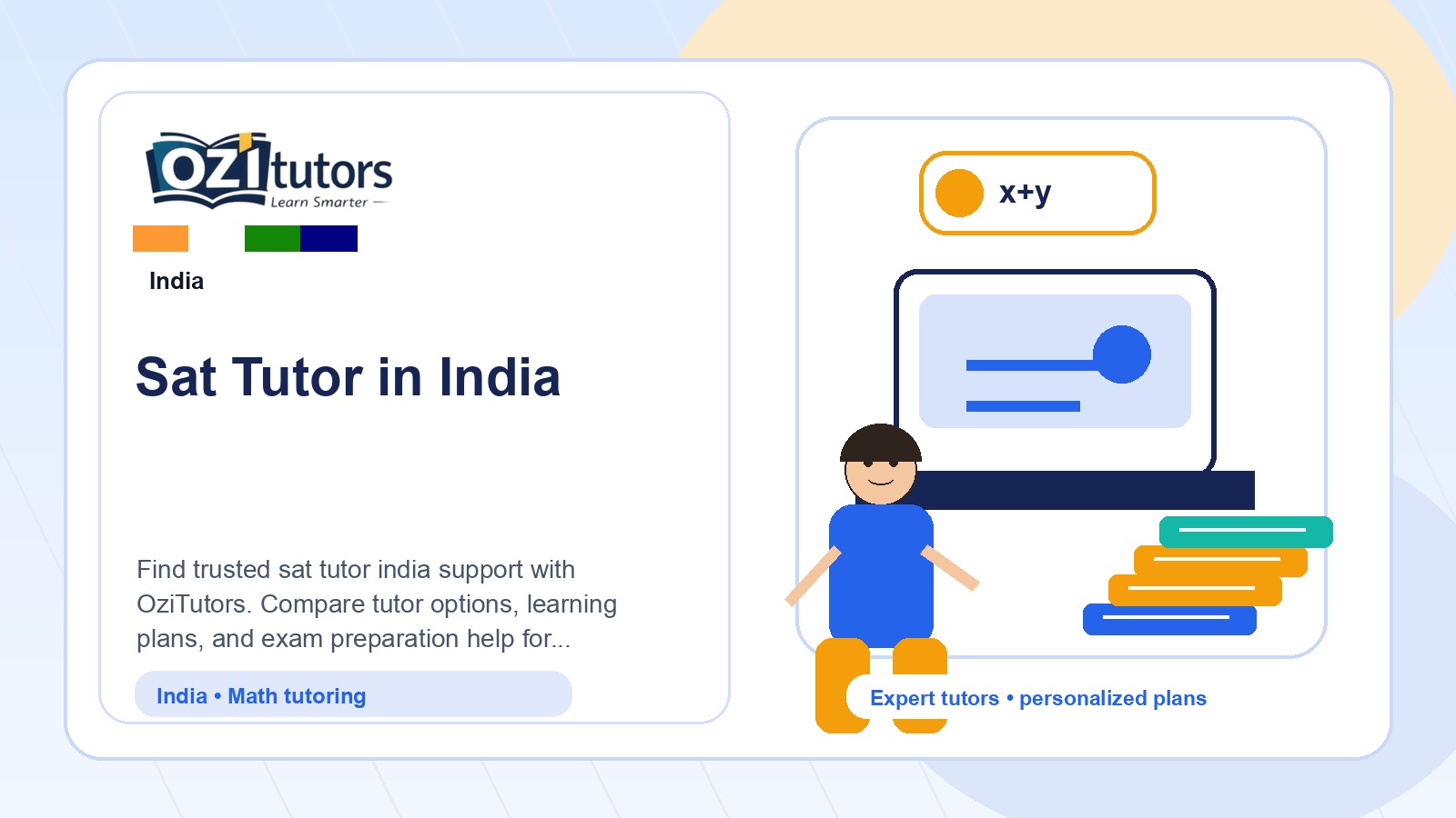 How to Choose the Best Sat Tutor India in India - OziTutors blog image