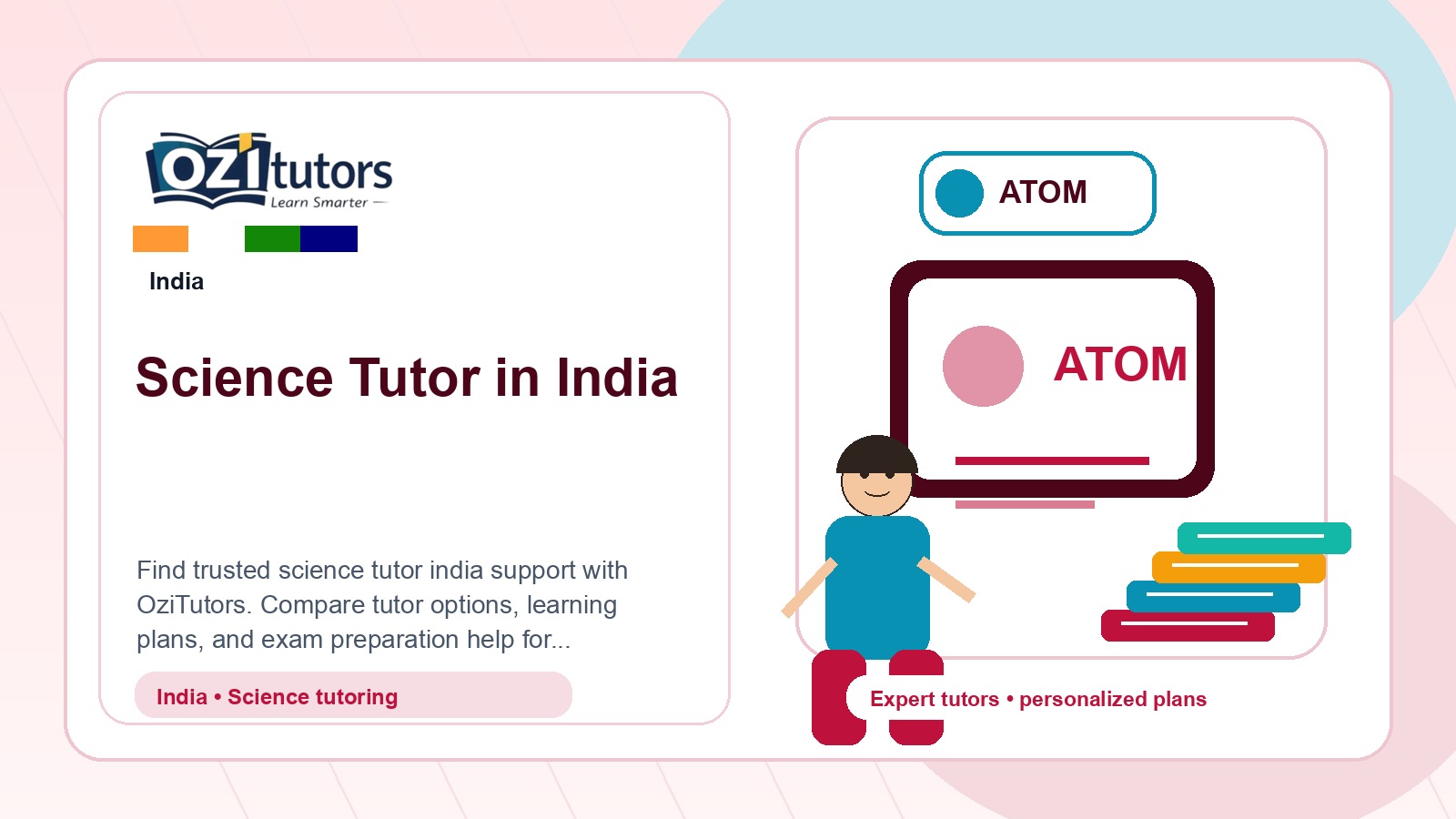 How to Choose the Best Science Tutor India in India - OziTutors blog image