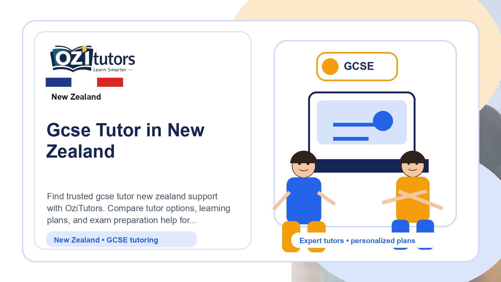 How to Choose the Best Gcse Tutor New Zealand in New Zealand - OziTutors blog image