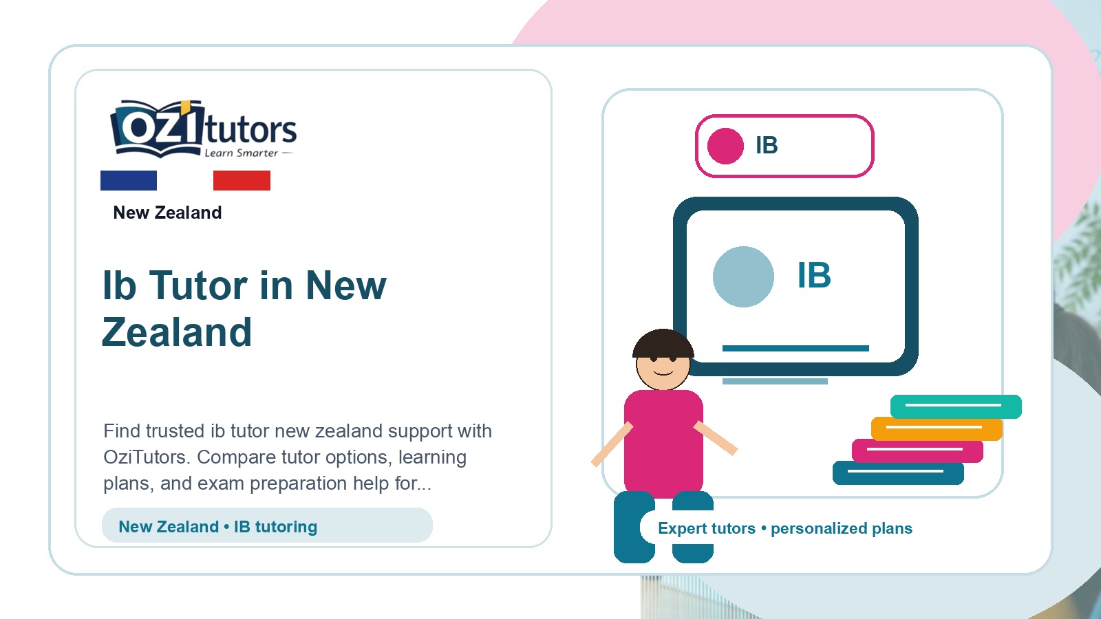 How to Choose the Best Ib Tutor New Zealand in New Zealand - OziTutors blog image