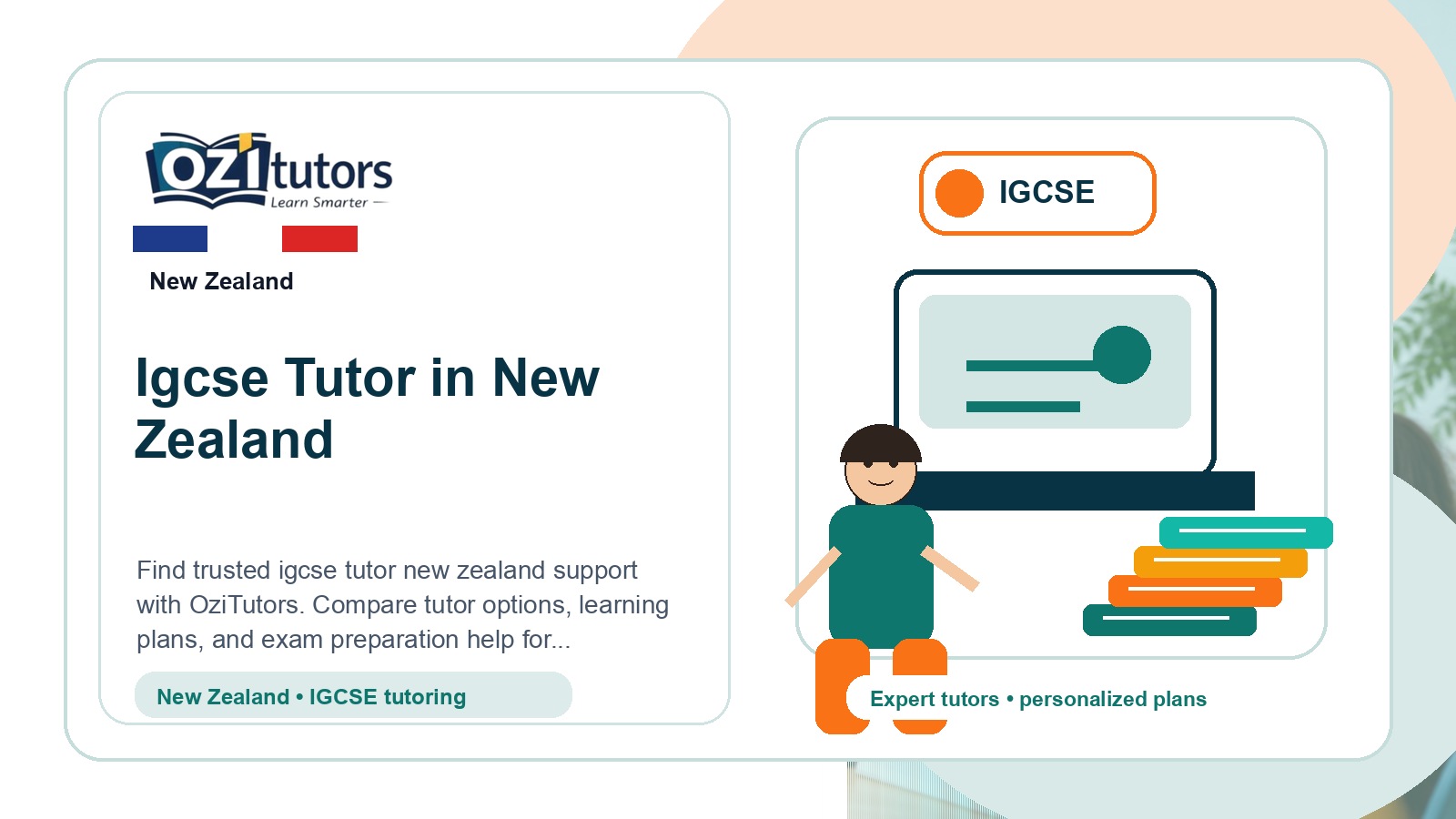 How to Choose the Best Igcse Tutor New Zealand in New Zealand - OziTutors blog image