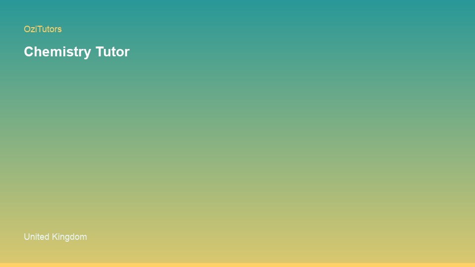 How to Choose the Best Chemistry Tutor United Kingdom in United Kingdom — study session