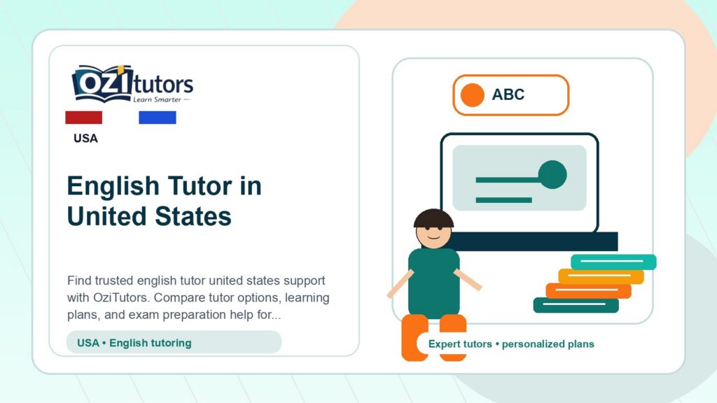 How to Choose the Best English Tutor United States in United States - OziTutors blog image