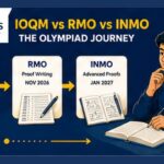 IOQM vs RMO vs INMO olympiad journey — OMR test Sep 2026, proof writing Nov 2026, advanced proofs Jan 2027