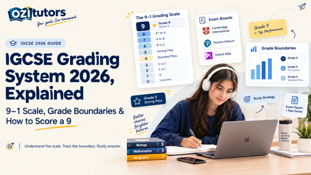 IGCSE 9–1 grading system 2026, grade boundaries and tips to score a Grade 9