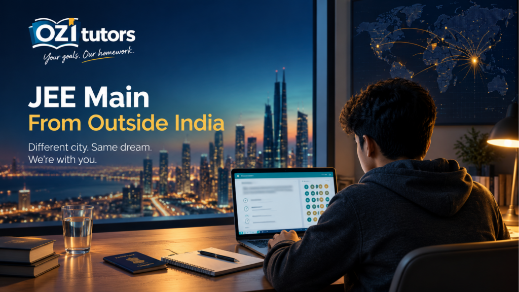 How students abroad can take JEE Main: eligibility, overseas exam cities, fees, DASA and CIWG, and the Session 1 dates, 22–30 January 2027.